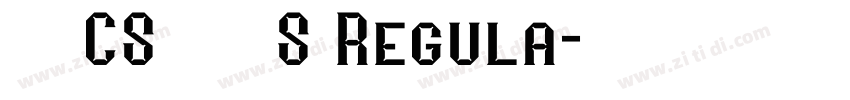 文鼎CS行楷繁S Regula字体转换